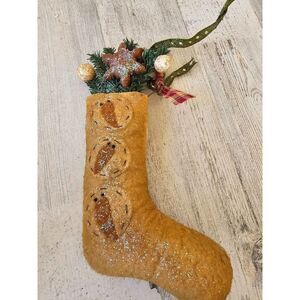 Hanging stocking Xmas cookie décor country folk art